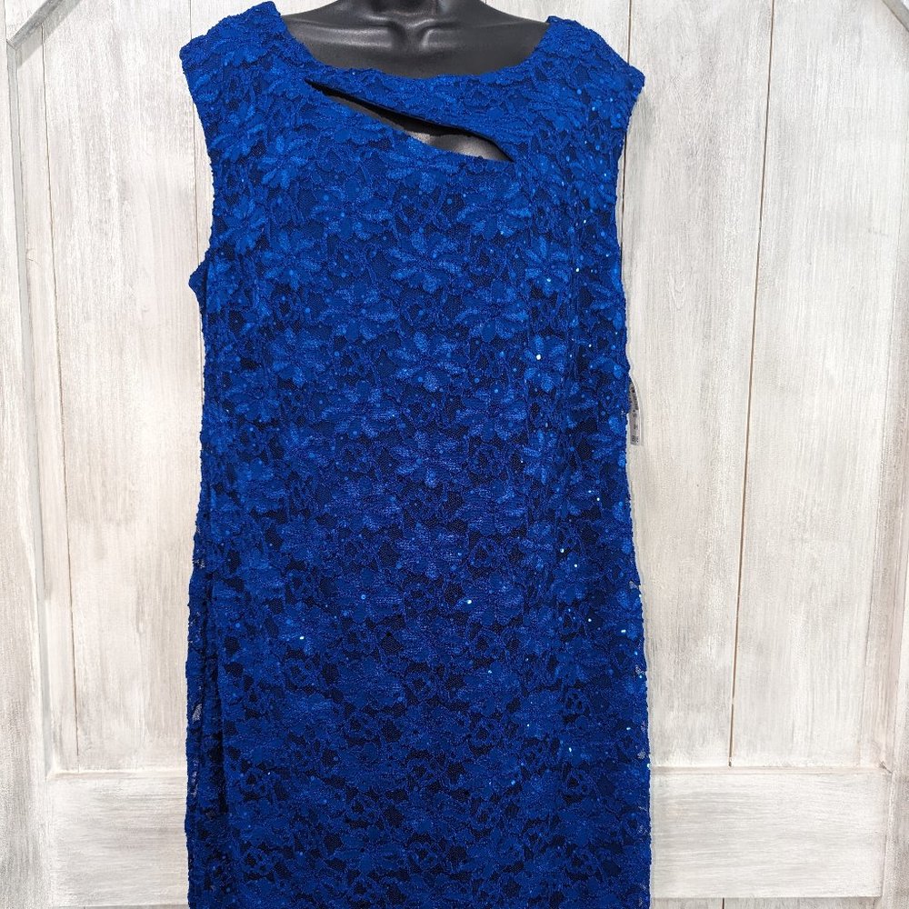 NWT Roz & Ali Sequined Dress Size 14